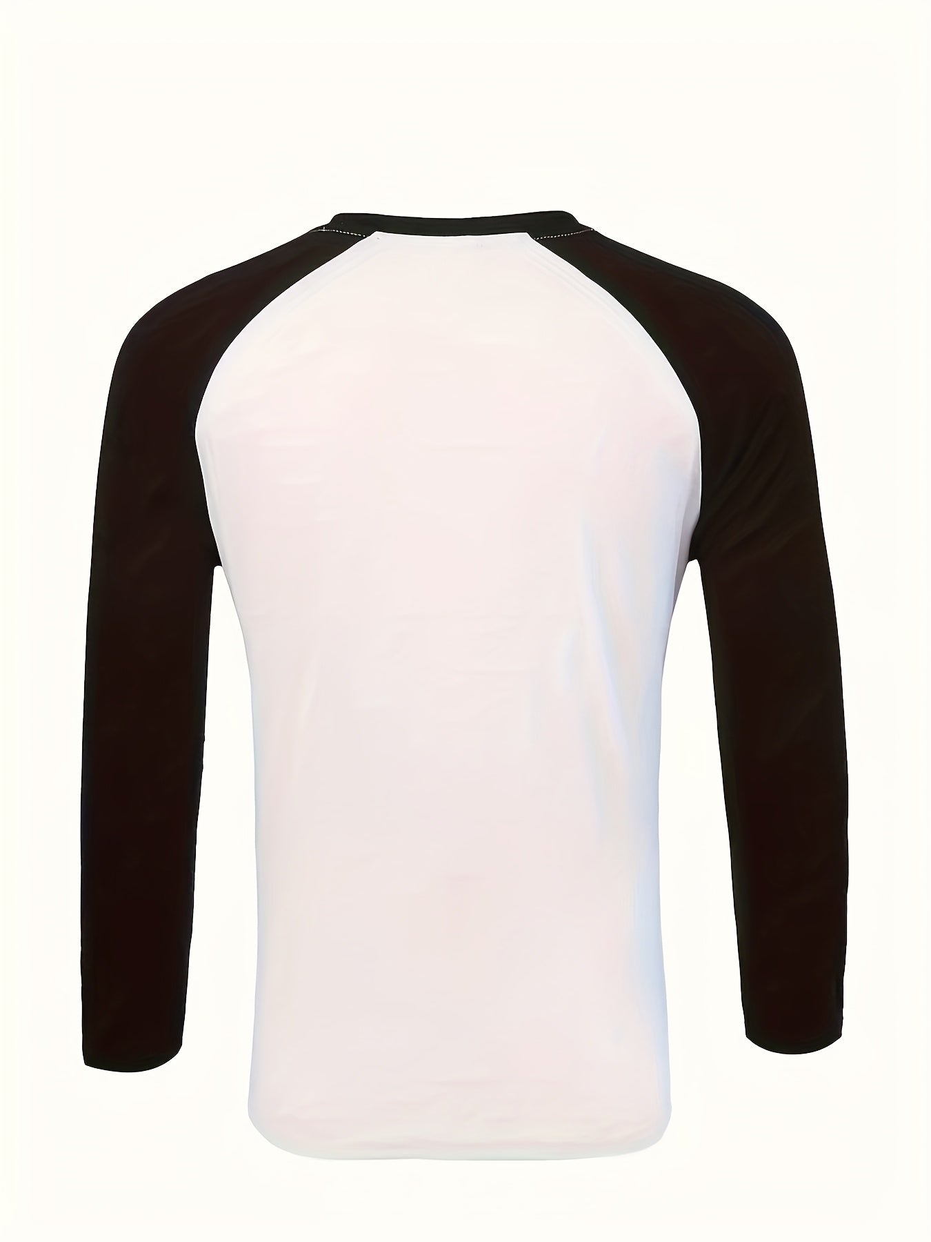 Comfortable Black Colorblock Shirt for Women with Crew Neck Raglan Sleeve Relaxed Casual Style