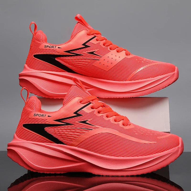 Effortless Mesh Sneaker for Women with Lace Up Chunky Sole Sport Style