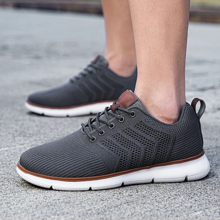 Effortless Mesh Fashion Sneaker for Women with Lace Up Breathable Lightweight Casual Style