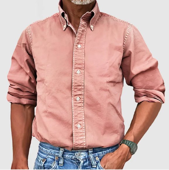 Effortless Cotton Button Down Shirt for Women with Collar Long Sleeve Relaxed Casual Style