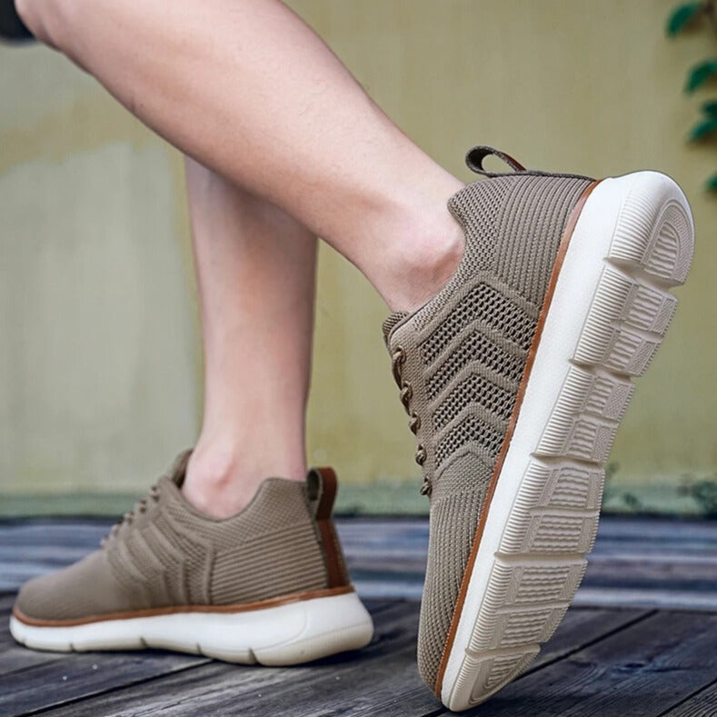 Effortless Mesh Fashion Sneaker for Women with Lace Up Breathable Lightweight Casual Style