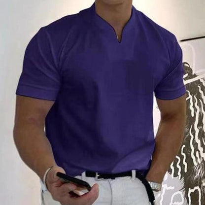 Effortless Chest Pocket Shirt for Women with V Neck Short Sleeve Relaxed Casual Style