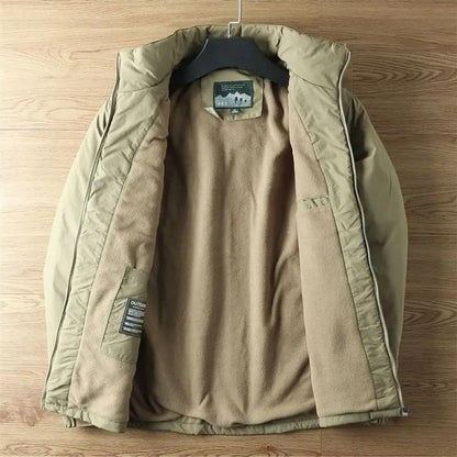 Effortless Fleece Lined Puffer Jacket for Women with Hooded Long Sleeve Zip Front Utility Style