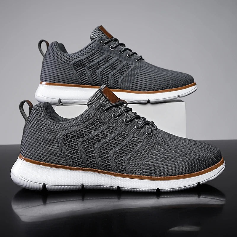Effortless Mesh Fashion Sneaker for Women with Lace Up Breathable Lightweight Casual Style
