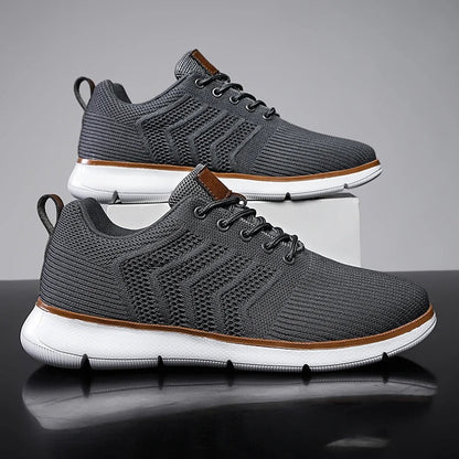 Effortless Mesh Fashion Sneaker for Women with Lace Up Breathable Lightweight Casual Style