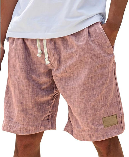 Effortless Linen Shorts for Women with Drawstring Elastic Waist Relaxed Casual Style