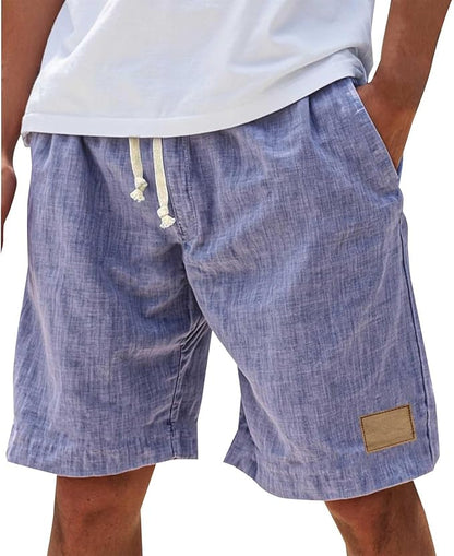 Effortless Linen Shorts for Women with Drawstring Elastic Waist Relaxed Casual Style