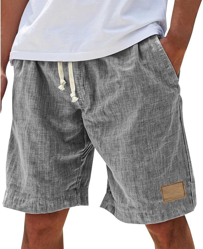 Effortless Linen Shorts for Women with Drawstring Elastic Waist Relaxed Casual Style