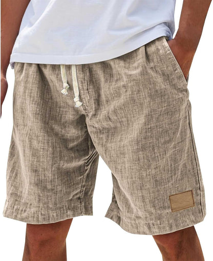 Effortless Linen Shorts for Women with Drawstring Elastic Waist Relaxed Casual Style