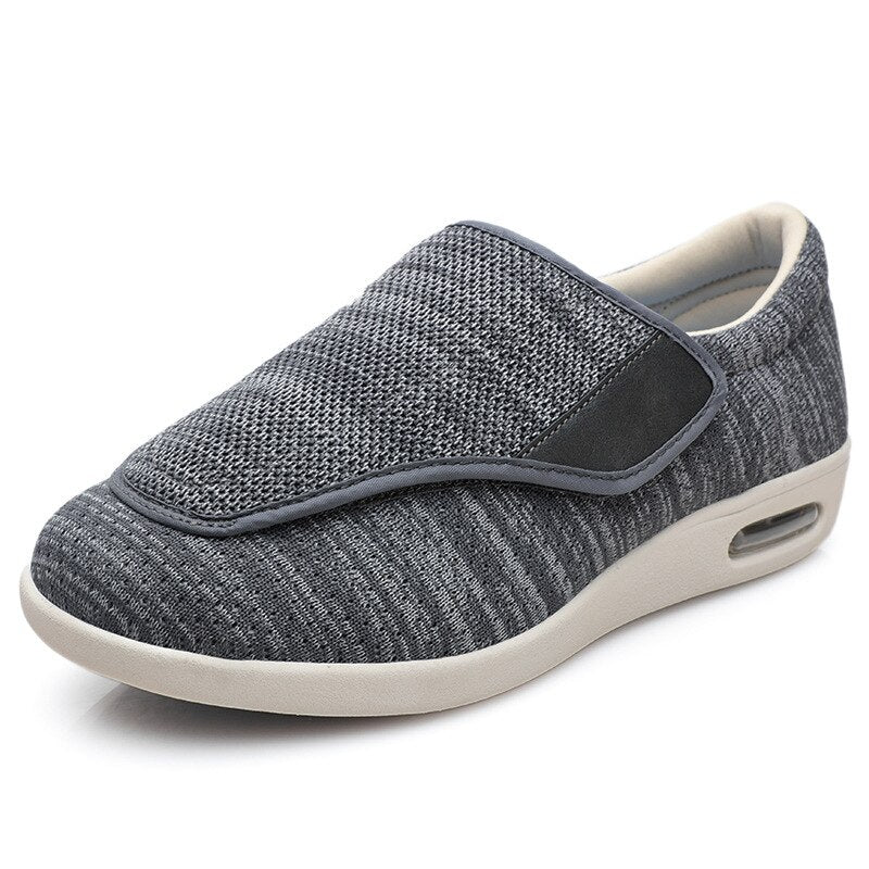 Comfortable Knit Slip-On Sneaker for Women with Adjustable Strap Wide Fit Cushioned Sole Casual Style