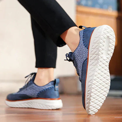 Stylish Leather Sneaker for Women with Lace Up Brogue Wingtip Perforated Chunky Sole Casual Style