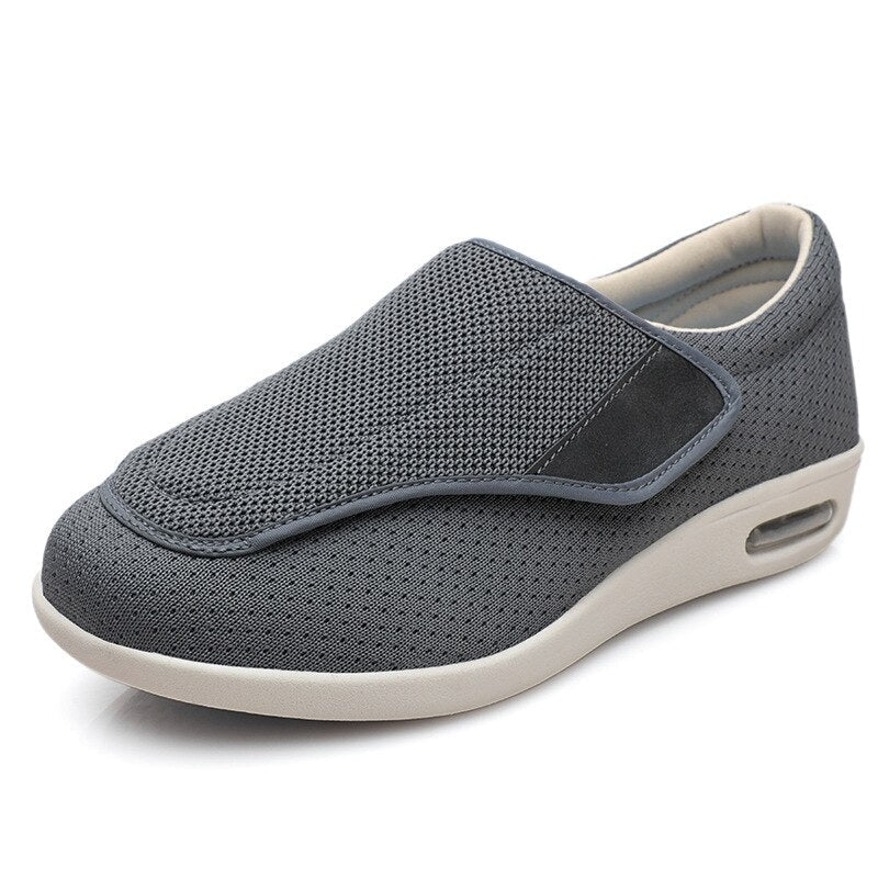 Comfortable Knit Slip-On Sneaker for Women with Adjustable Strap Wide Fit Cushioned Sole Casual Style
