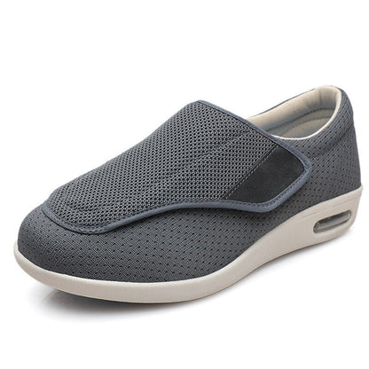 Comfortable Knit Slip-On Sneaker for Women with Adjustable Strap Wide Fit Cushioned Sole Casual Style