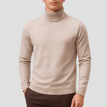 Comfortable Burgundy Turtleneck Sweater for Women with High Neck Long Sleeve Ribbed Cuff Relaxed Knit Style