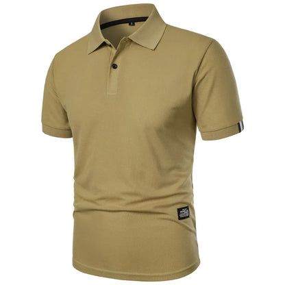 Comfortable Cotton Pique Polo Shirt for Women with Collar Short Sleeve Button Placket Casual Style