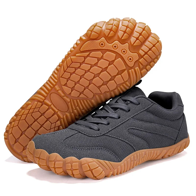 Comfortable Fashion Sneaker for Women with Lace Up Gum Sole Barefoot Toe Style