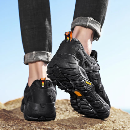 Effortless Suede Mesh Hiking Shoe for Women with Lace Up Reinforced Toe Rugged Sole Trail Style