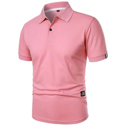 Comfortable Cotton Pique Polo Shirt for Women with Collar Short Sleeve Button Placket Casual Style