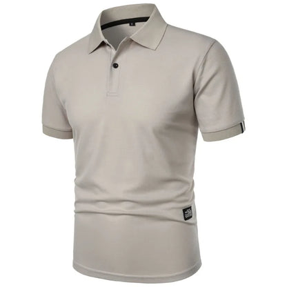 Comfortable Cotton Pique Polo Shirt for Women with Collar Short Sleeve Button Placket Casual Style