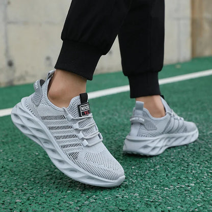 Effortless Mesh Fashion Sneaker for Women with Lace Up Chunky Sole Sporty Style