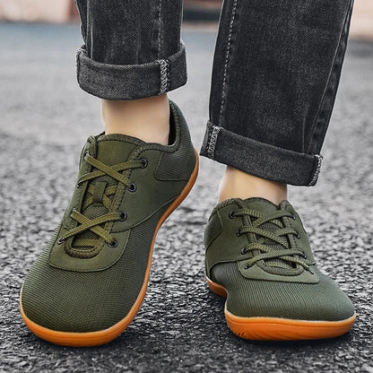 Effortless Mesh Fashion Sneaker for Women with Lace Up Low Top Contrast Sole Casual Style