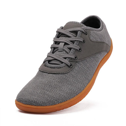 Effortless Mesh Fashion Sneaker for Women with Lace Up Low Top Contrast Sole Casual Style