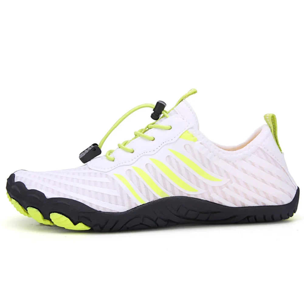 Comfortable Mesh Water Shoes for Women with Lace Up Barefoot Quick Dry Style