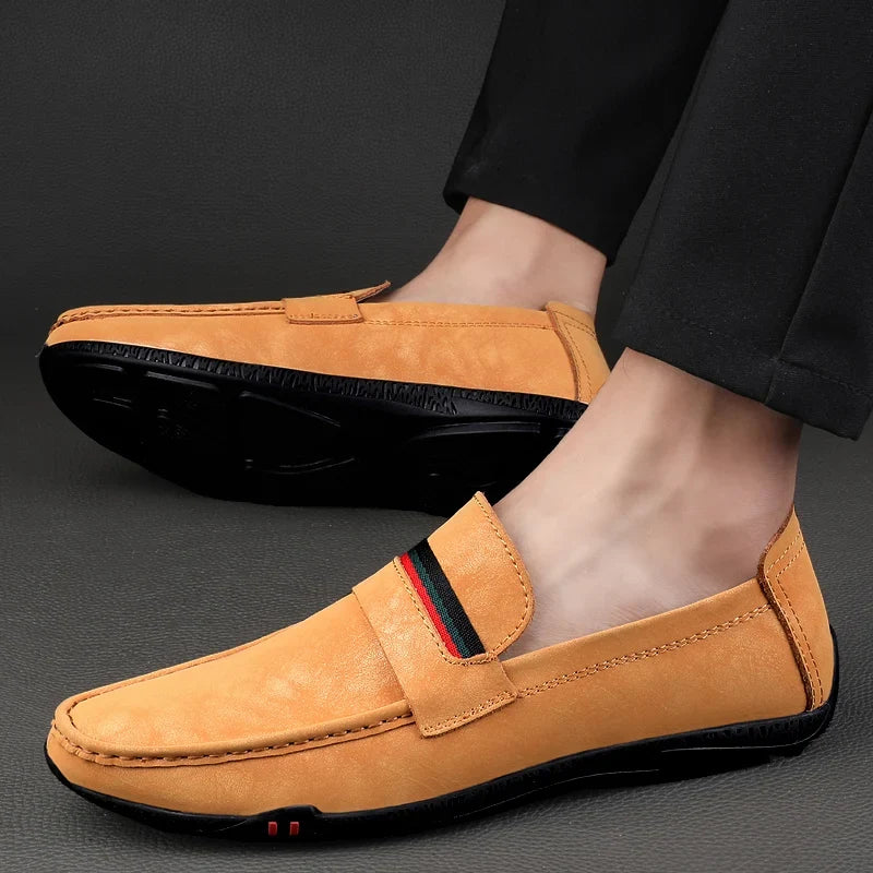 Stylish Suede Driving Loafer for Women with Penny Strap Slip On Casual Style