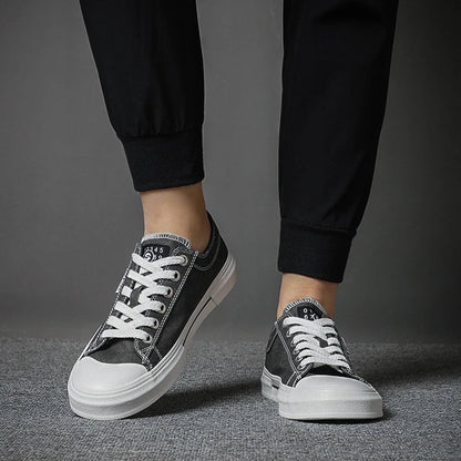 Stylish Canvas Sneaker for Women with Lace Up Low Top Reinforced Toe Casual Style