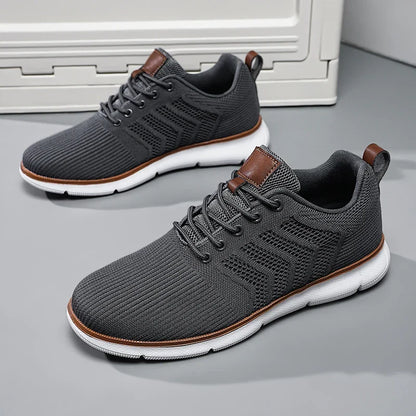 Effortless Mesh Fashion Sneaker for Women with Lace Up Breathable Lightweight Casual Style