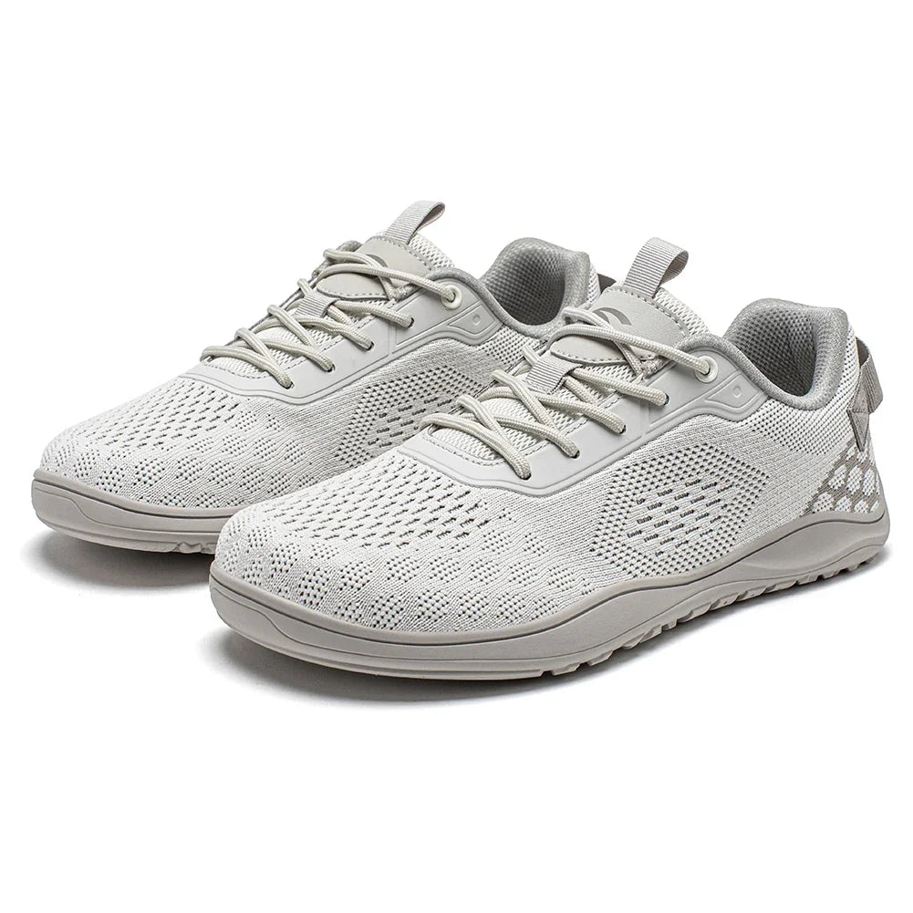 Comfortable Mesh Knit Fashion Sneaker for Women with Lace Up Round Toe Breathable Lightweight Style