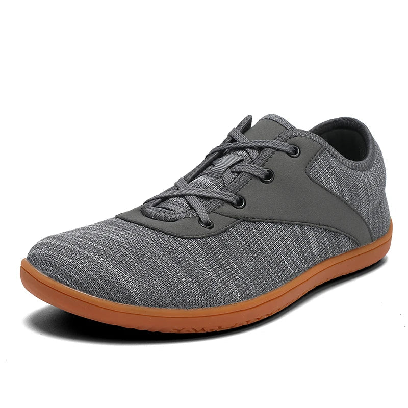 Effortless Mesh Fashion Sneaker for Women with Lace Up Low Top Contrast Sole Casual Style