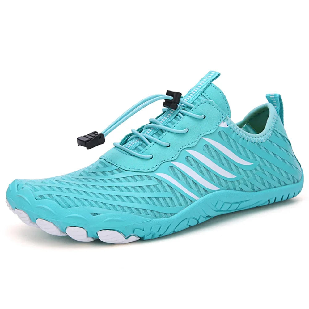 Comfortable Mesh Water Shoes for Women with Lace Up Barefoot Quick Dry Style
