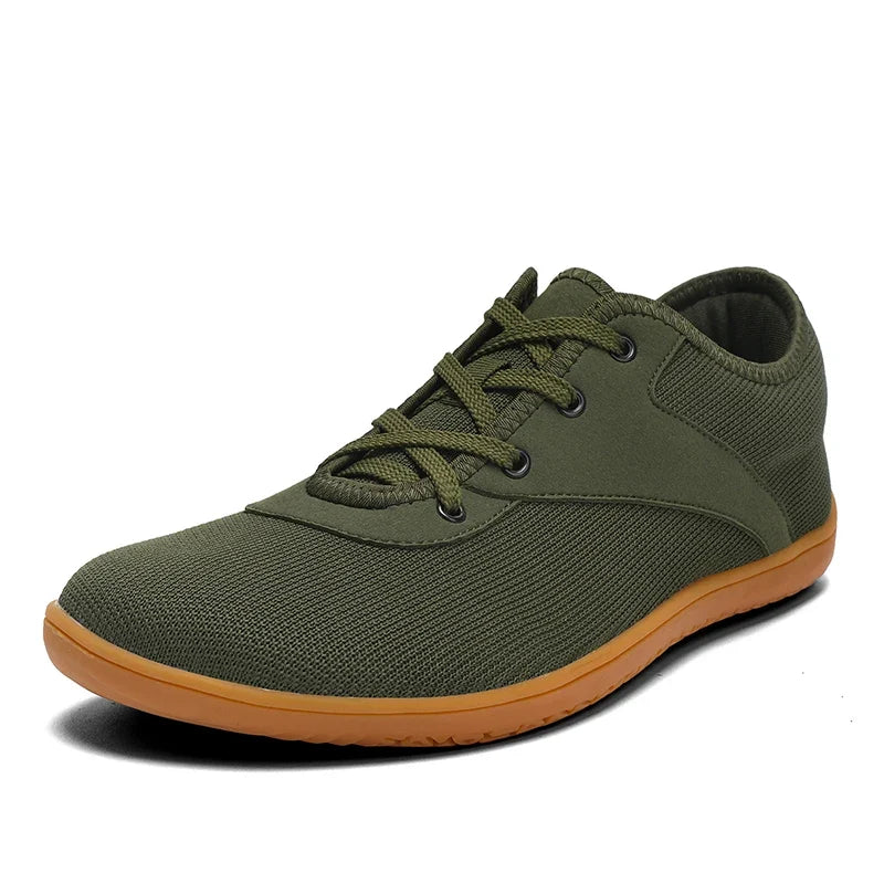 Effortless Mesh Fashion Sneaker for Women with Lace Up Low Top Contrast Sole Casual Style