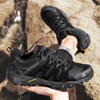 Effortless Suede Mesh Hiking Shoe for Women with Lace Up Reinforced Toe Rugged Sole Trail Style