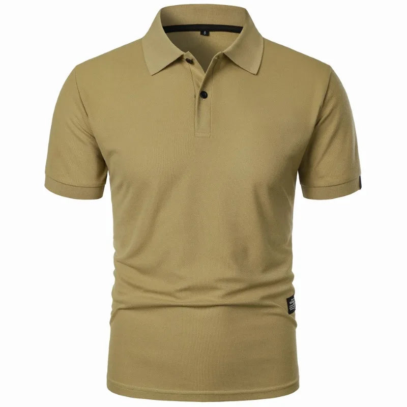 Comfortable Cotton Pique Polo Shirt for Women with Collar Short Sleeve Button Placket Casual Style