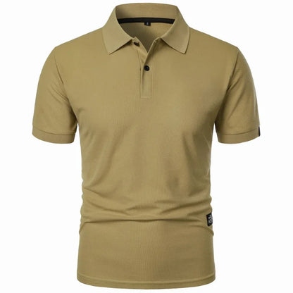 Comfortable Cotton Pique Polo Shirt for Women with Collar Short Sleeve Button Placket Casual Style