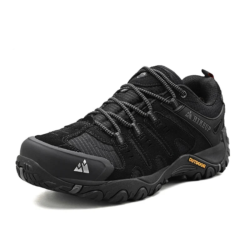 Effortless Suede Mesh Hiking Shoe for Women with Lace Up Reinforced Toe Rugged Sole Trail Style