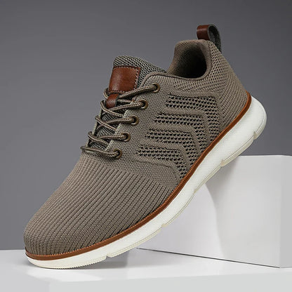 Effortless Mesh Fashion Sneaker for Women with Lace Up Breathable Lightweight Casual Style