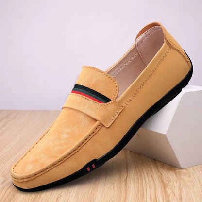 Stylish Suede Driving Loafer for Women with Penny Strap Slip On Casual Style