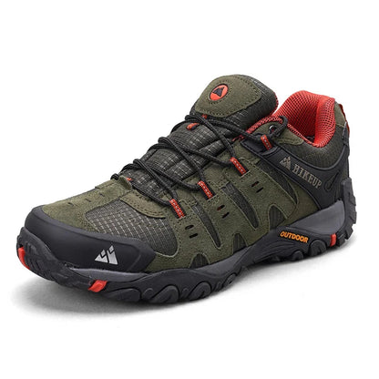 Effortless Suede Mesh Hiking Shoe for Women with Lace Up Reinforced Toe Rugged Sole Trail Style