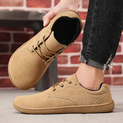 Comfortable Suede Low Top Sneaker for Women with Lace Up Round Toe Flat Sole Casual Style