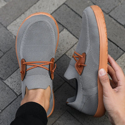 Effortless Knit Fashion Sneaker for Women with Elastic Lace Slip On Cushioned Gum Sole Casual Style