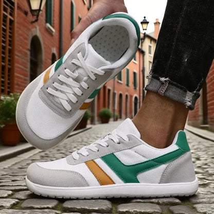 Effortless Canvas Fashion Sneaker for Women with Lace Up Color Block Low Top Casual Style