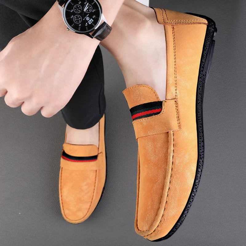Stylish Suede Driving Loafer for Women with Penny Strap Slip On Casual Style