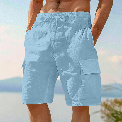 Effortless Cargo Shorts for Women with High Waist Drawstring Relaxed Multi Pocket Casual Style