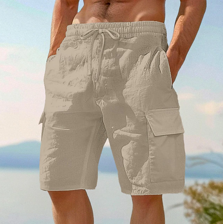 Effortless Cargo Shorts for Women with High Waist Drawstring Relaxed Multi Pocket Casual Style
