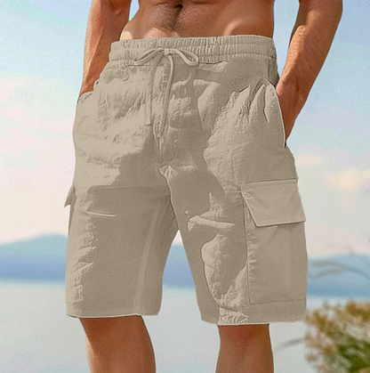 Effortless Cargo Shorts for Women with High Waist Drawstring Relaxed Multi Pocket Casual Style