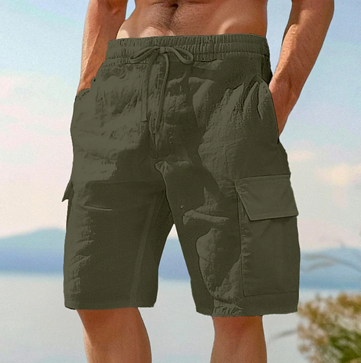 Effortless Cargo Shorts for Women with High Waist Drawstring Relaxed Multi Pocket Casual Style