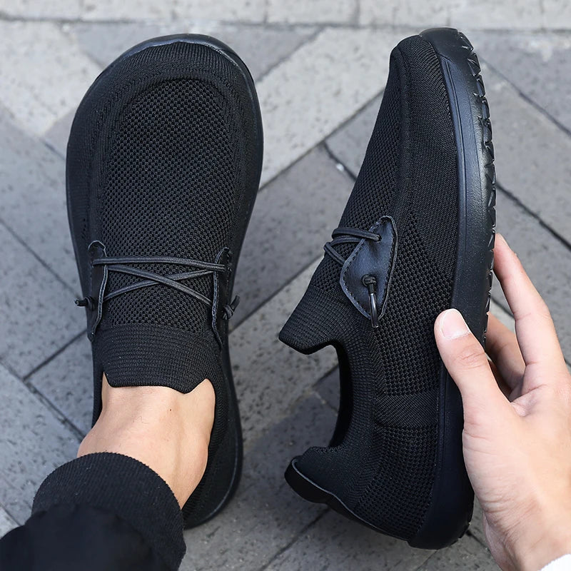 Effortless Knit Fashion Sneaker for Women with Elastic Lace Slip On Cushioned Gum Sole Casual Style